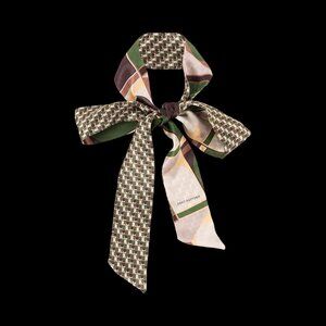 NWT Lost Pattern NYC Modular Silk Skinny Scarf – Green